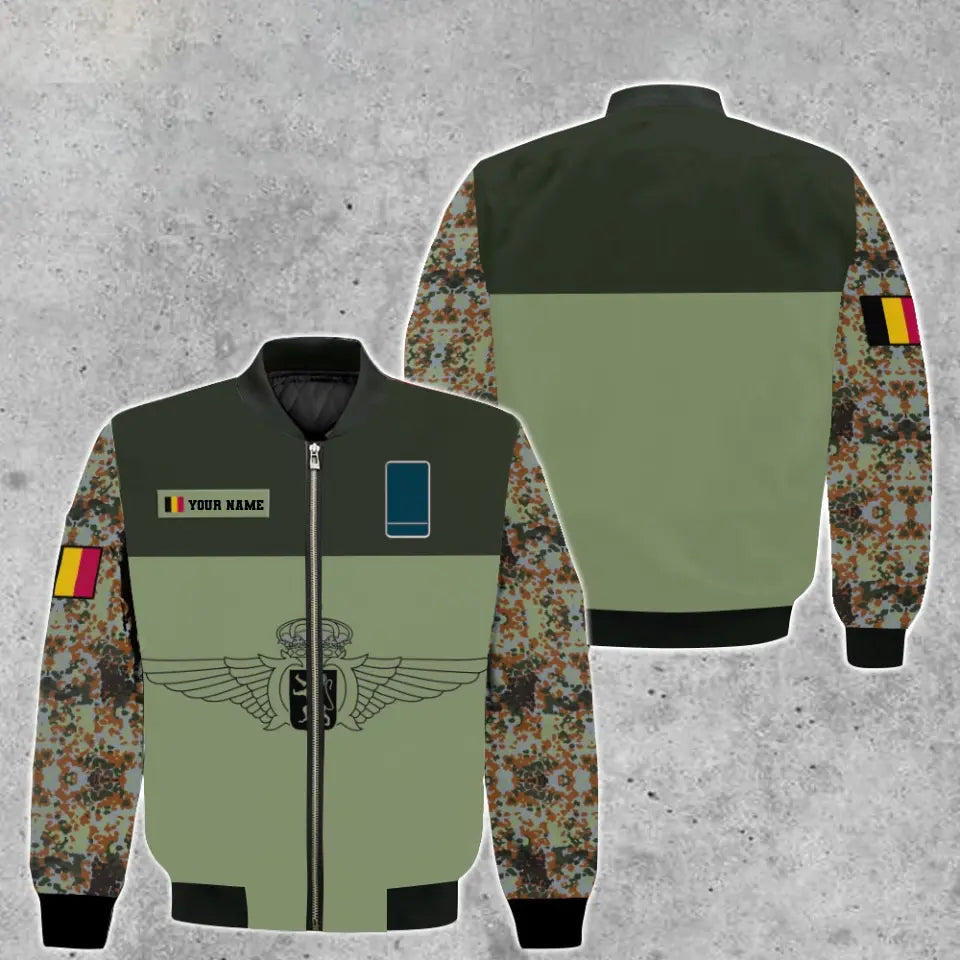 Personalized Belgium Soldier/ Veteran Camo With Name And Rank Hoodie 3D Printed - 17604864