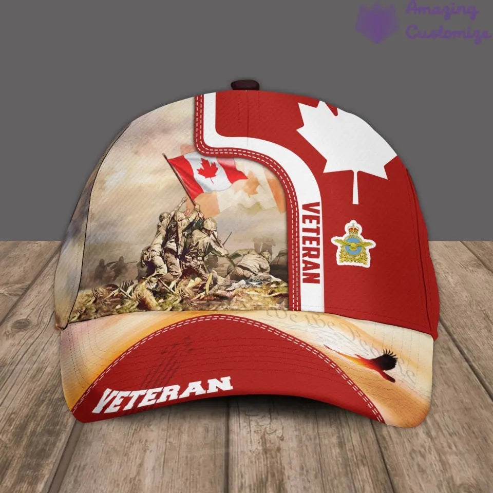 Personalized Rank, Year And Name Canada Soldier/Veterans Camo Baseball Cap - 07062401QA