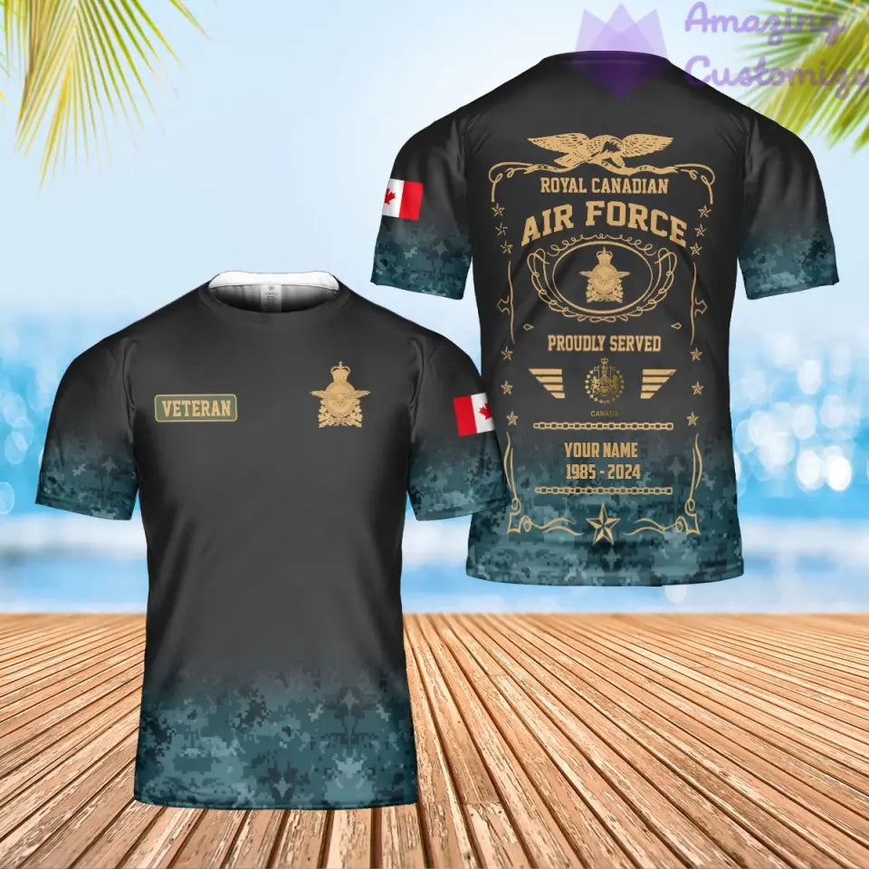 Personalized Canada Soldier/Veteran Camo with Name, Year and Rank Hawaii All Over Printed - 1721606402