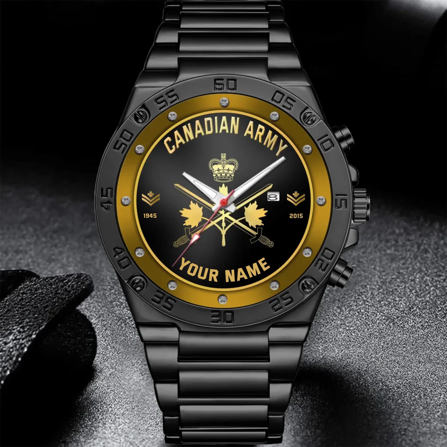 Mockup Gentleman Stainless Steel Watch co2py