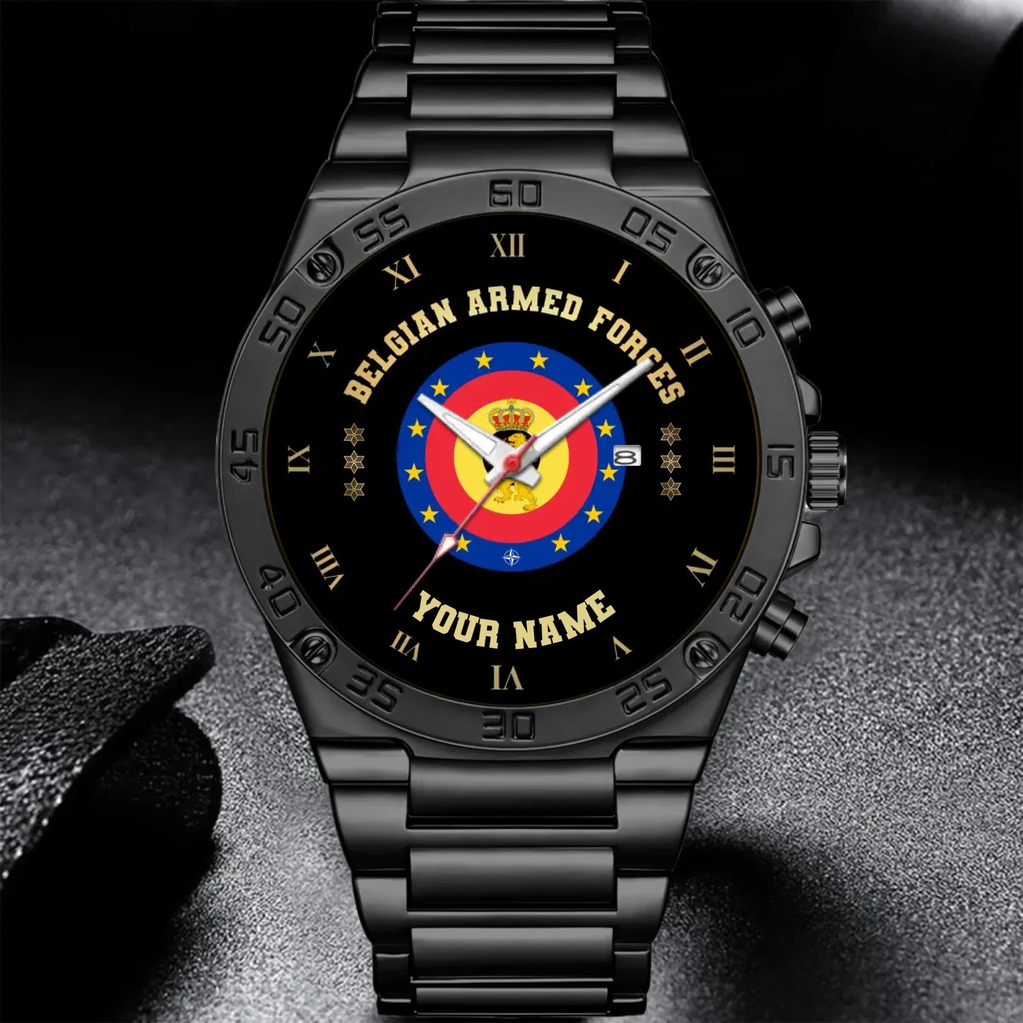 Mockup Gentleman Stainless Steel Watch co2py
