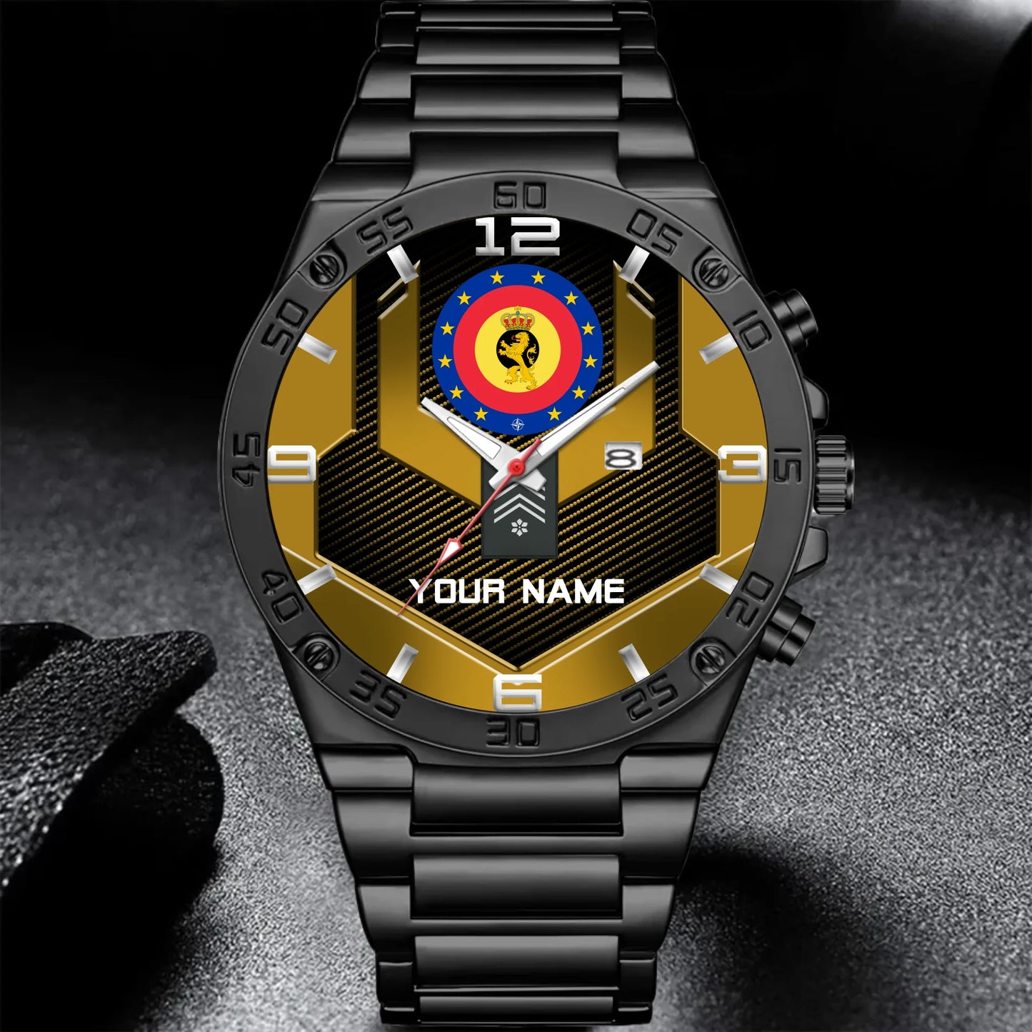 Mockup Gentleman Stainless Steel Watch co2py