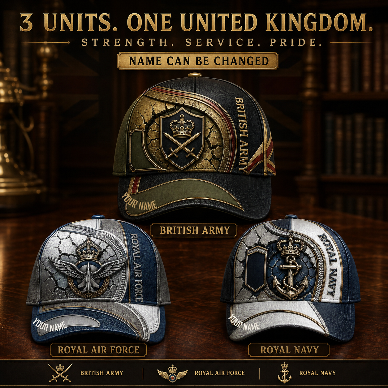 Personalized Name UK Soldier/Veterans All Over Printed Baseball Cap - QK1779667217