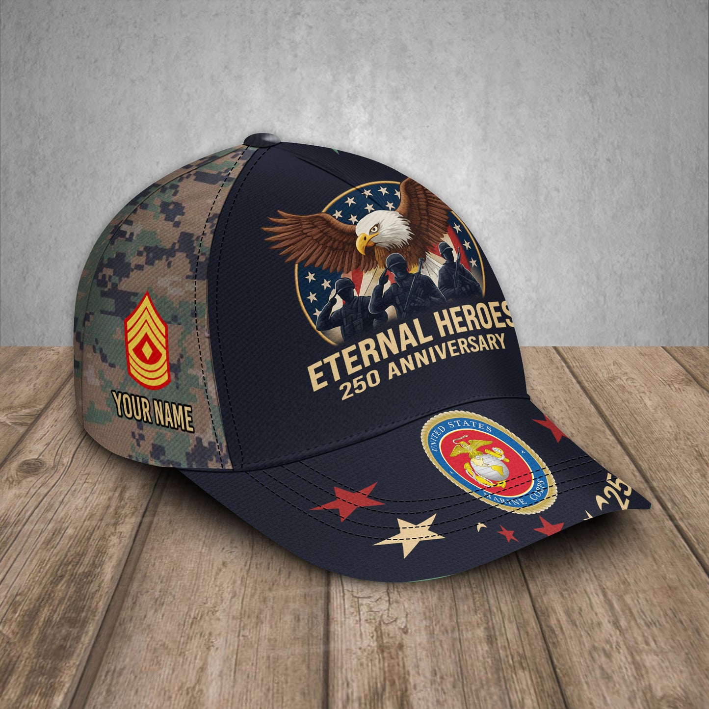 Casquette à imprimé intégral de l'armée américaine