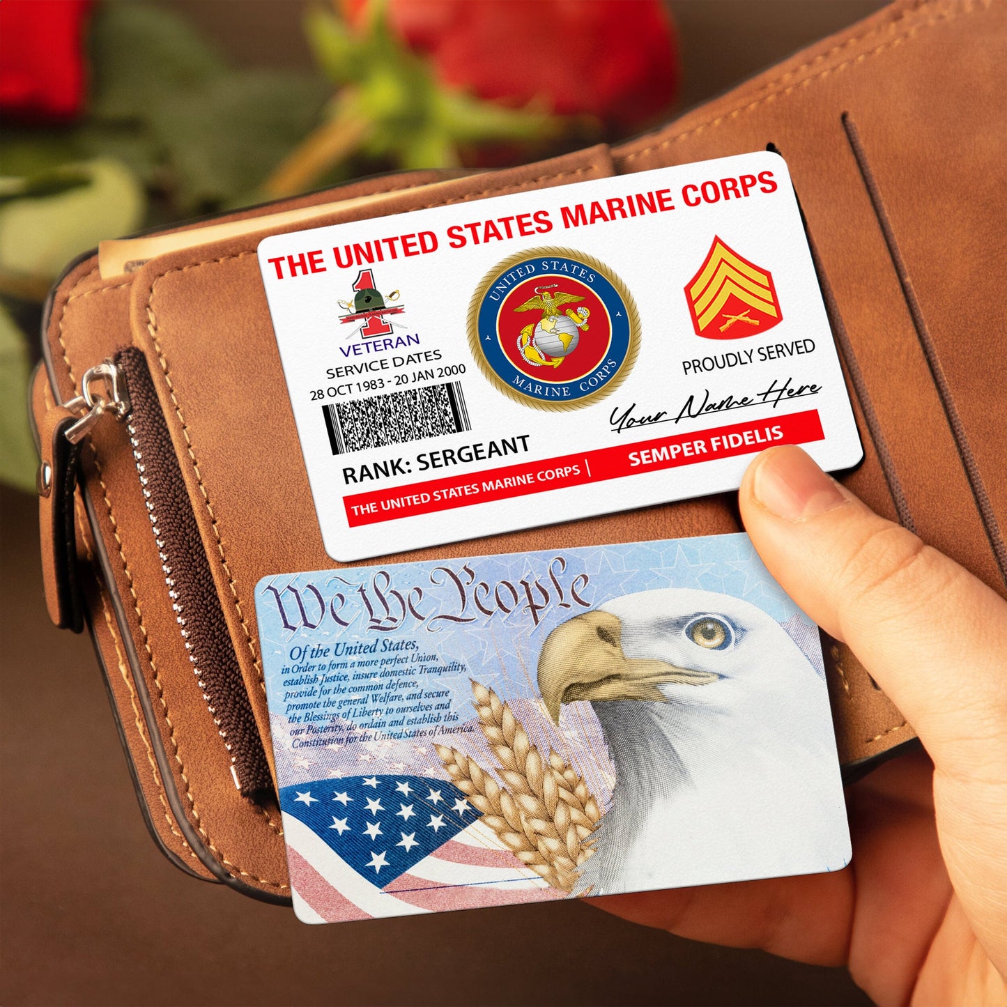 Marines Battalions - Personalized US Soldier/ Veteran Aluminum Wallet Card - 17490816
