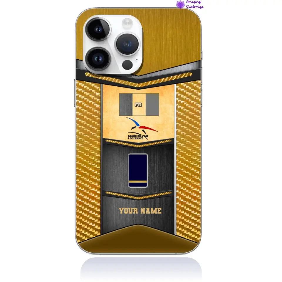 Personalized France Soldier/Veterans With Rank And Name Phone Case Printed - 16903296