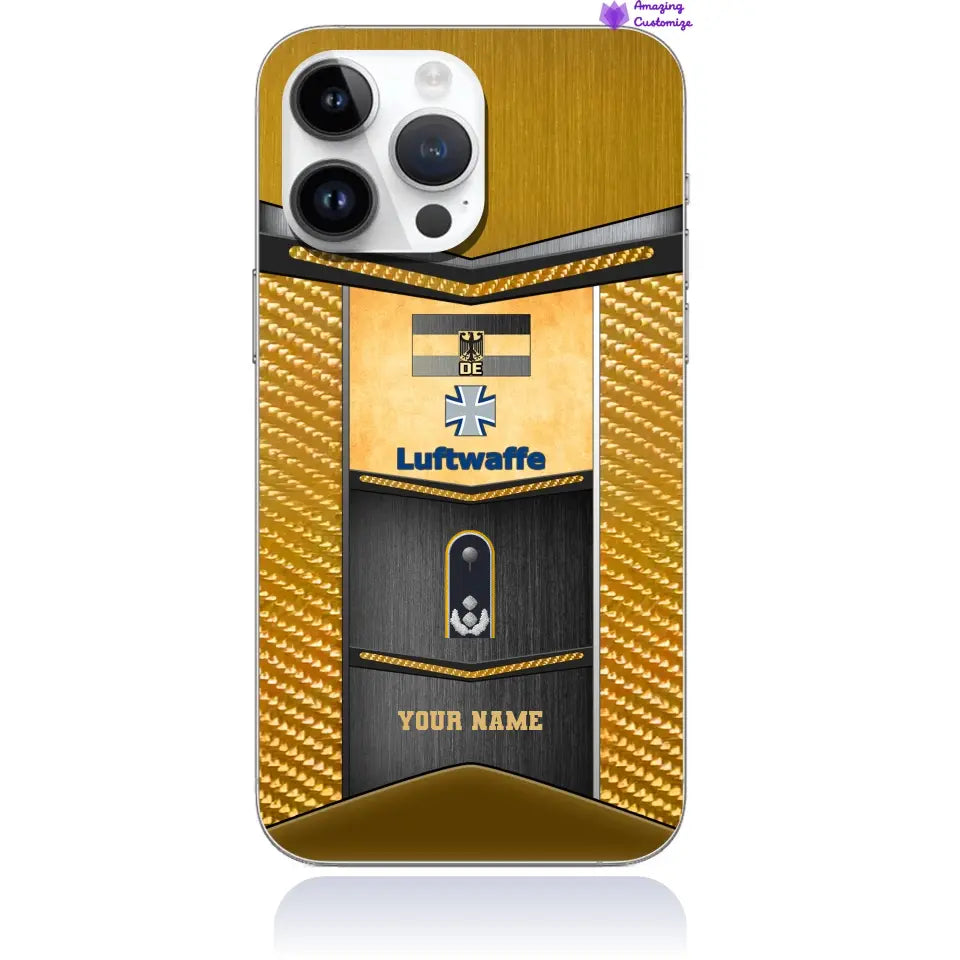 Personalized Germany Soldier/Veterans With Rank And Name Phone Case Printed - 16903296