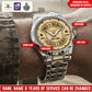 Personalized UK Soldier/Veteran with Name, Year and Rank Diamond-Cut Bezel Watch - 1761264004