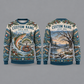 Personalized Arborist Streamside Christmas All-Over Print Crewneck Sweater: front and back design mockups with CUSTOM NAME and SINCE 2000