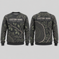 Personalized Arborist Canopy Geometry All-Over Print Crewneck Sweater: front and back design mockups with CUSTOM NAME and SINCE 2000
