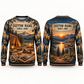 Personalized Carpenter Camp Weekend All-Over Print Crewneck Sweater: front and back design mockups with CUSTOM NAME and SINCE 2000