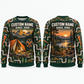 Personalized Plumber Pipeworks Camp Weekend All-Over Print Crewneck Sweater: front and back design mockups with CUSTOM NAME and SINCE 2000