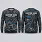Personalized Trucker Route Geometry All-Over Print Crewneck Sweater: front and back design mockups with CUSTOM NAME and SINCE 2000