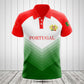 Customize Portugal Flag Gradient Sport Shirts And Jogger Pants