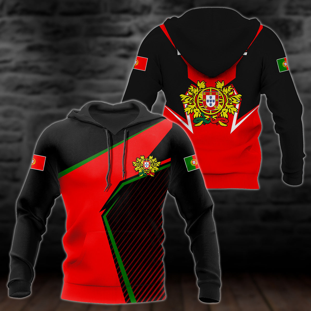 Customize Portugal Coat Of Arms Victory P2 Unisex Adult Shirts