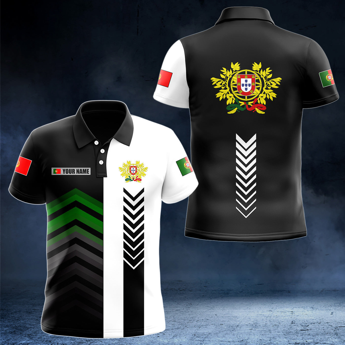 Customize Coat Of Arms Portugal Speed Style Unisex Adult Shirts