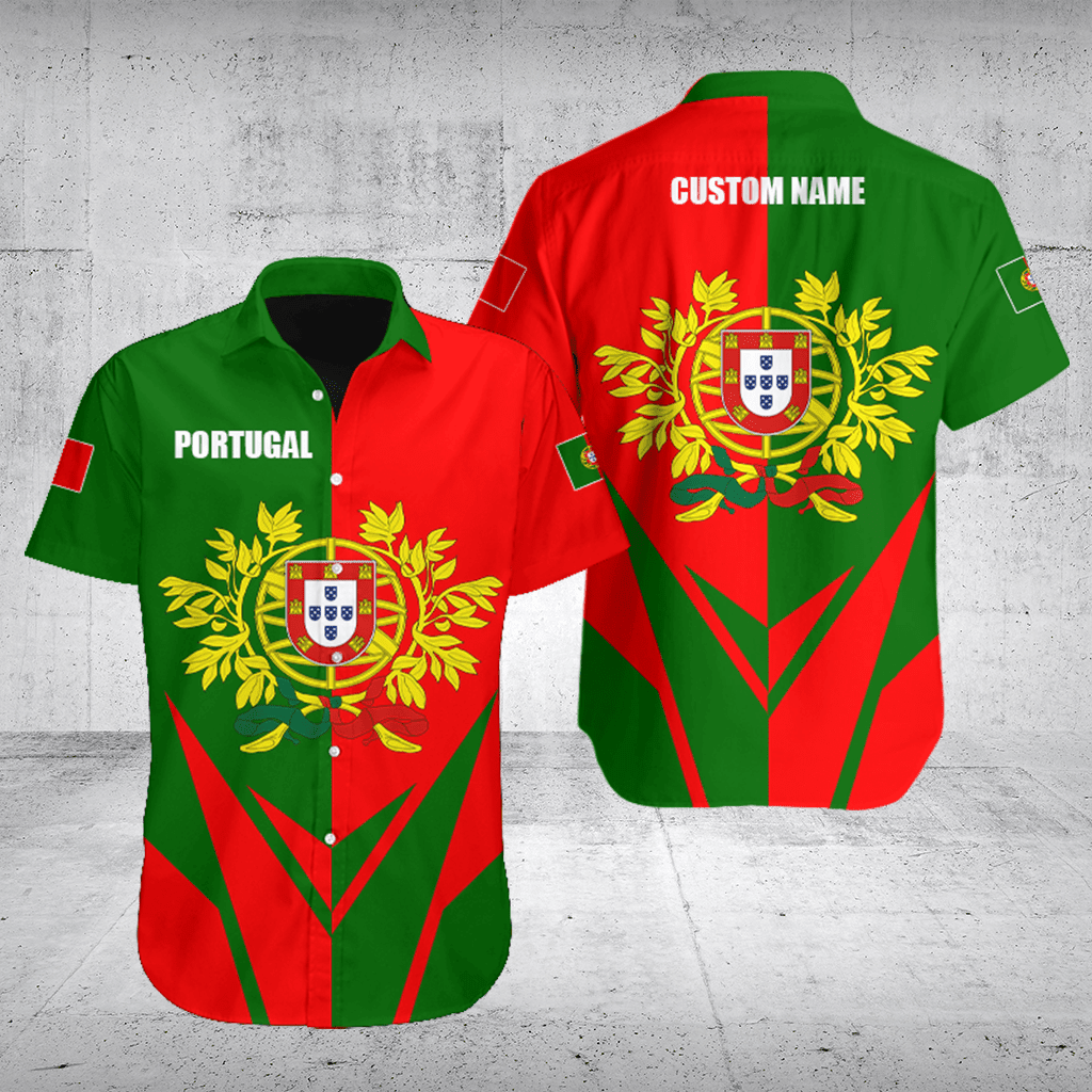 Customize Portugal Coat Of Arms Flag Arrow Shirts