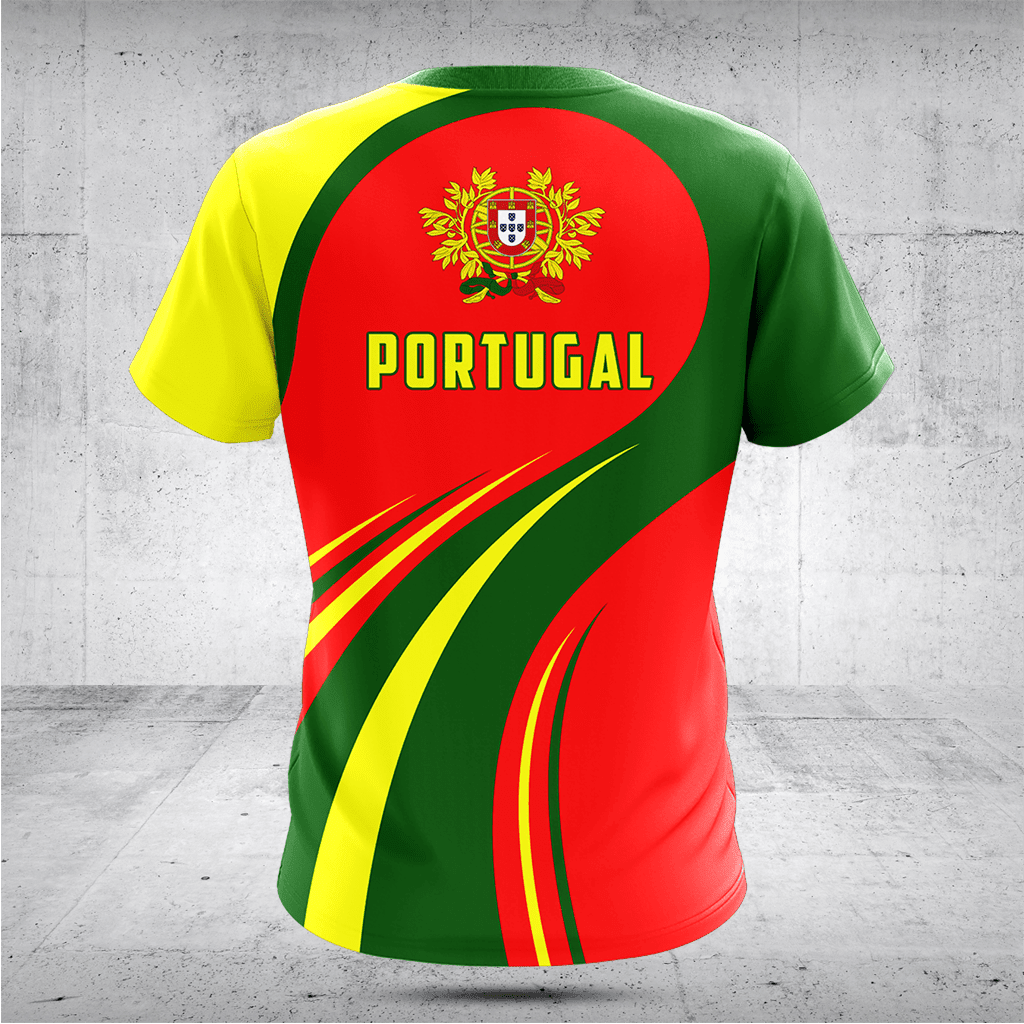 Customize Portugal Flag Wave Shirts