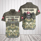 Customize Austria Army Camo Skull Shirts And Jogger Pants