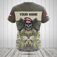 Customize Austria Army Camo Skull Shirts And Jogger Pants