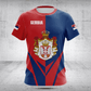 Customize Serbia Coat Of Arms Flag Arrow Shirts