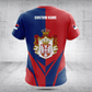 Customize Serbia Coat Of Arms Flag Arrow Shirts