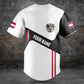 Customize Austria Flag Black And White Shirts