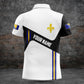 Customize Bosnia Lily Flag Black And White Shirts