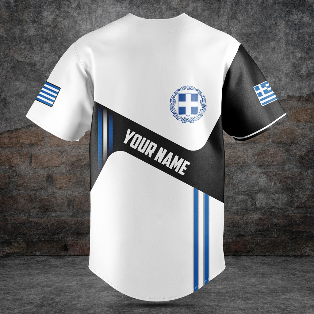 Customize Greece Flag Black And White Shirts