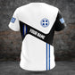 Customize Greece Flag Black And White Shirts