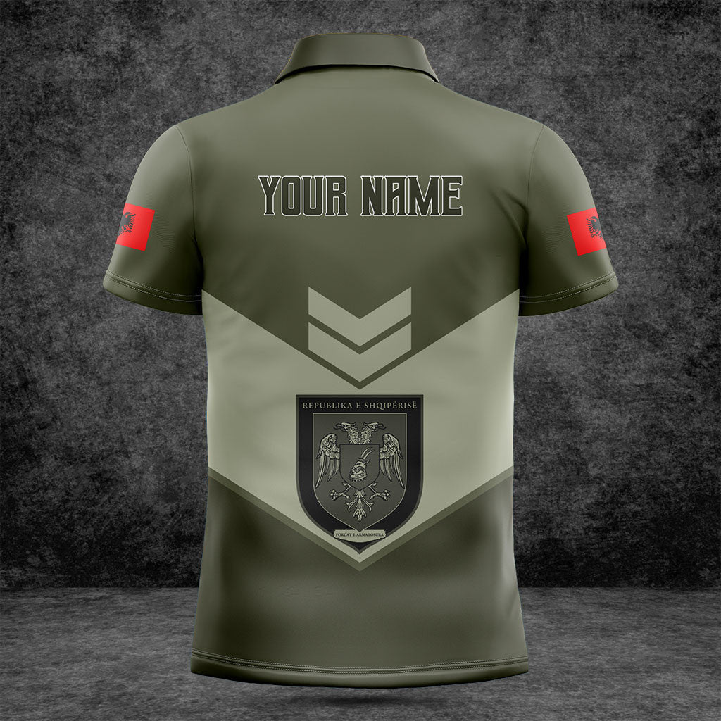 Customize Albania Army Olive Green Shirts