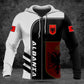 Customize Albania Symbol Black And White Shirts