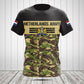 Customize Netherlands Army Camo Skull Shirts And Jogger Pants