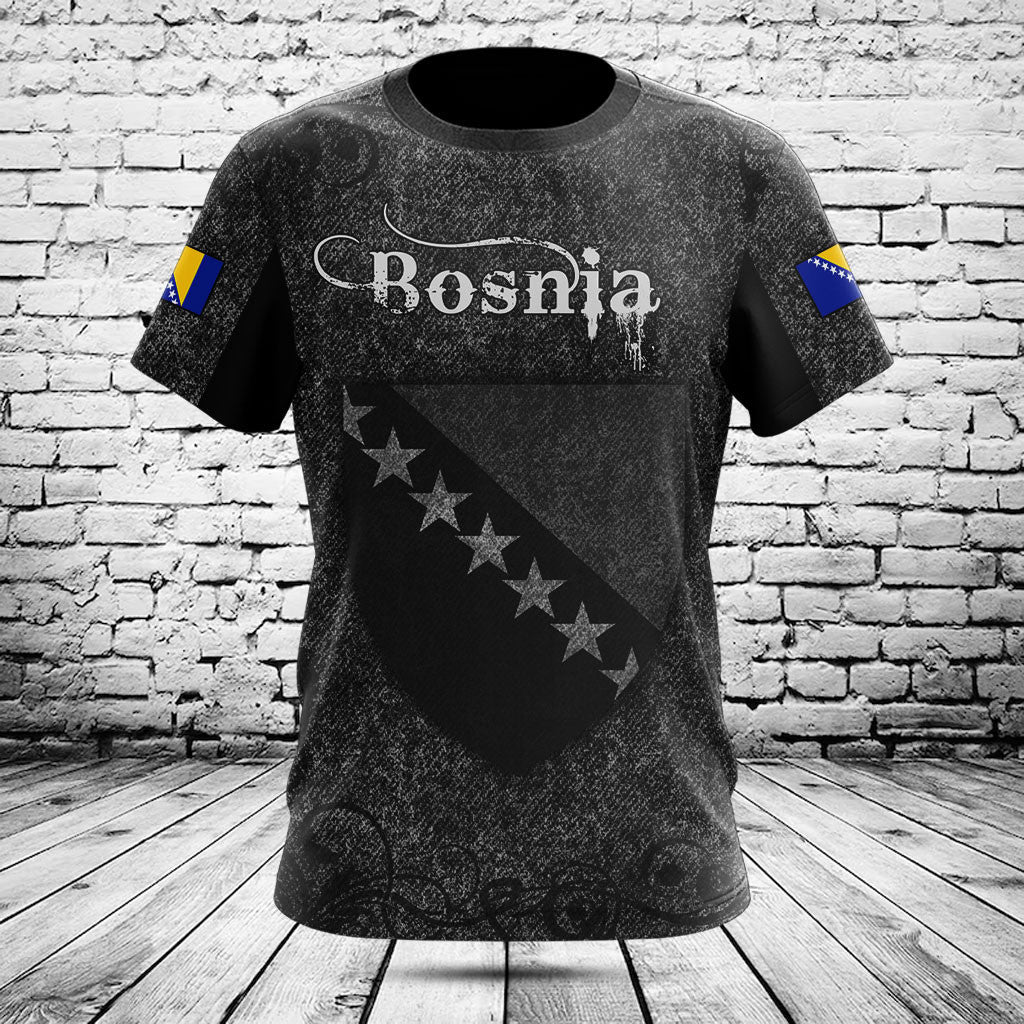 Customize Bosnia Skull Knitted Texture Shirts