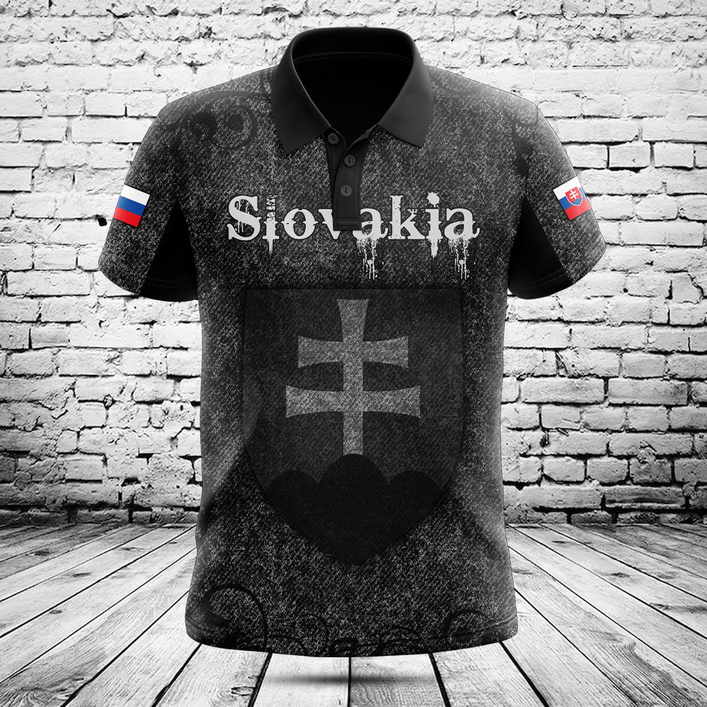 Customize Slovakia Skull Knitted Texture Shirts