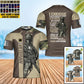 Personalized France Soldier/ Veteran Camo With Name And Rank T-Shirt 3D Printed - 1901240001