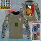 Personalized Netherlands Soldier/ Veteran Camo With Name And Rank Hoodie - 1306230001