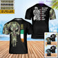 Personalized Ireland Solider/ Veteran Camo With Name And Rank T-Shirt 3D Printed - 17068320