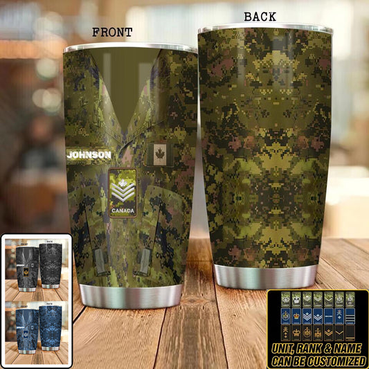 Personalized Canadian Veteran/ Soldier Camo Tumbler All Over Printed 0502240020