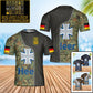 Personalized Germany Soldier/ Veteran Camo With Name And Rank T-Shirt 3D Printed - 17068320