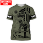Personalized carpenter t-shirt featuring vintage trade all-over print