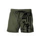 Personalized carpenter shorts featuring vintage trade all-over print