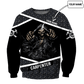 Personalized carpenter sweatshirt featuring metal skull all-over print