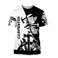Personalized carpenter t-shirt featuring black white tools all-over print