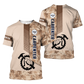 Personalized carpenter t-shirt featuring brown camo all-over print