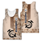 Personalized carpenter tank top featuring brown camo all-over print