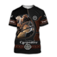 Personalized carpenter t-shirt featuring dark woodworking tools all-over print