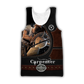 Personalized carpenter tank top featuring dark woodworking tools all-over print