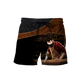 Personalized carpenter shorts featuring brown diagonal band hand plane all-over print