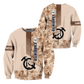 Personalized carpenter sweatshirt featuring brown camo all-over print